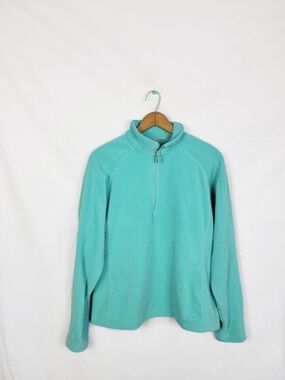 Nike Women's Medium Zip Pullover Quarterzip in Aqua Blue